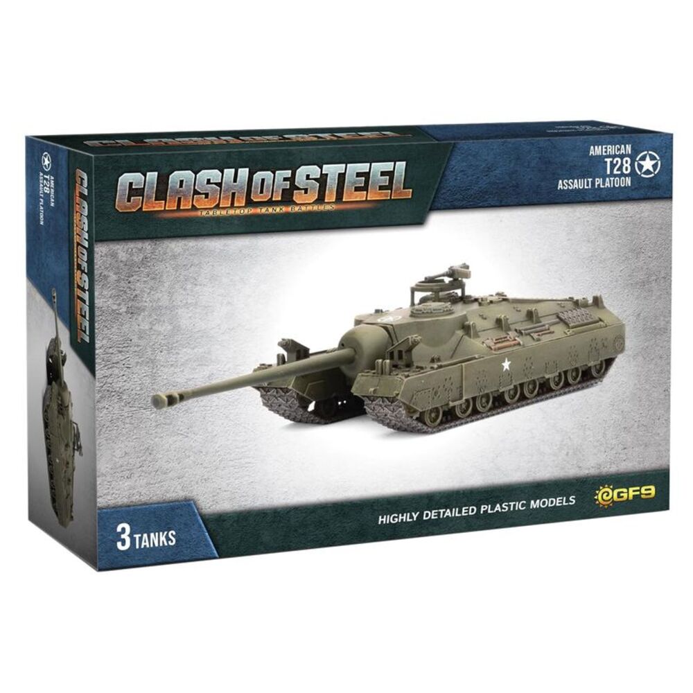 Clash of Steel: Tabletop Tank Battles - American T28 Assault Platoon